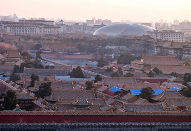 zakazany pałac w pekinie, chiny. - ming china forbidden city emperor zdjęcia i obrazy z banku zdjęć