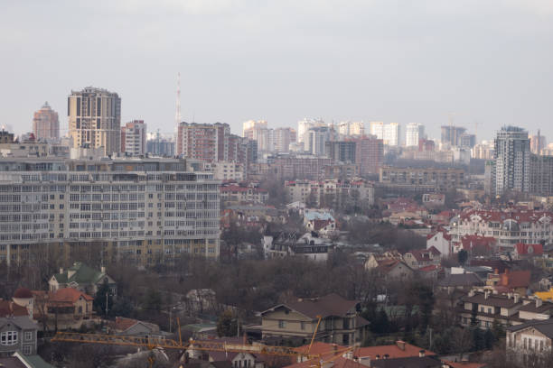 istock View of the big city from a height. 1130185727