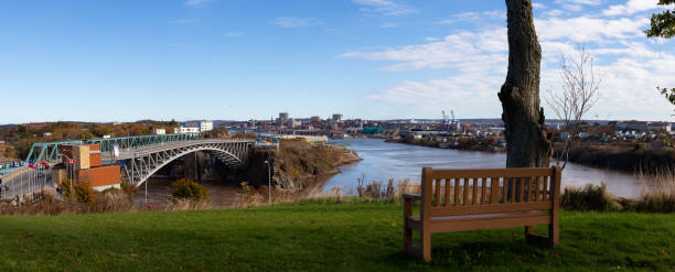 saint john, new brunswick, canada - saint johns river imagens e fotografias de stock