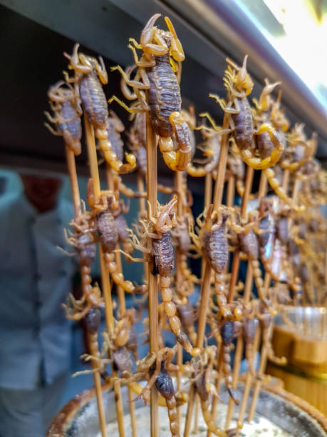 istock Scorpions on sticks in Beijing, China 1130195381