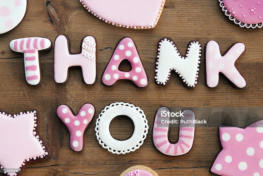 Thank you cookies  Cookie Stock Photo