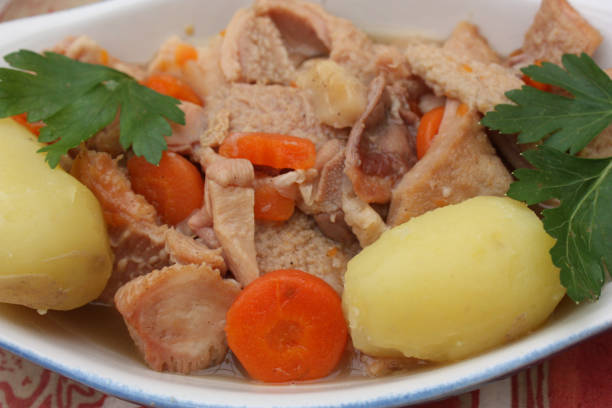 istock Tripes cooked in Provencal style served with steamed potatoes 1130211291