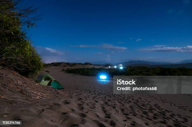 Camping In The Bani Dunes At Night Stock Photo - Download Image Now - Adventure, Astronomy, Beauty In Nature