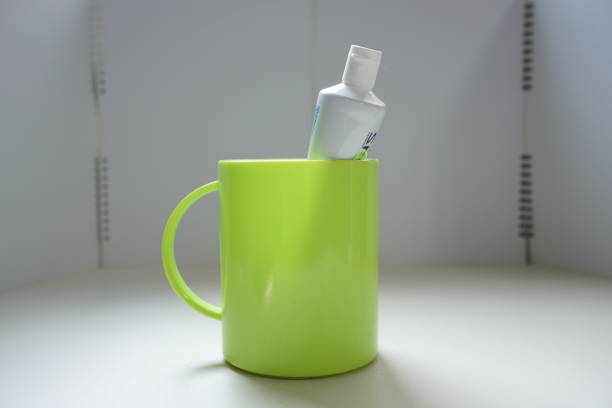 istock Tools for cleaning teeth. Including floss, toothbrush, toothpaste, electric toothbrush, cup. 1130219257