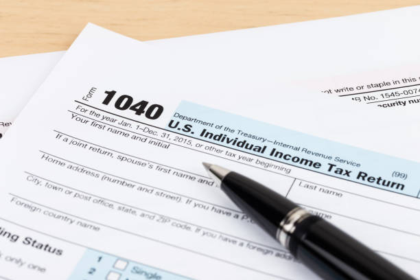 istock Tax form with pen 1130222798