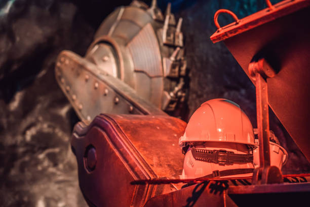Old digger in a coal mine in the North-West of Spain.