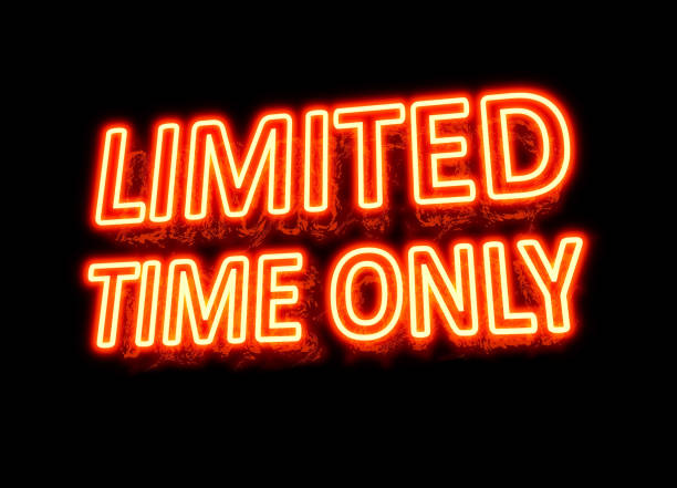 istock Neon Promotion Sign - LIMITED TIME ONLY - Phrase 1130225162