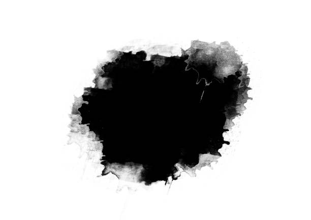 istock Black color graphic patches graphic brush strokes design effect element for background 1130225862