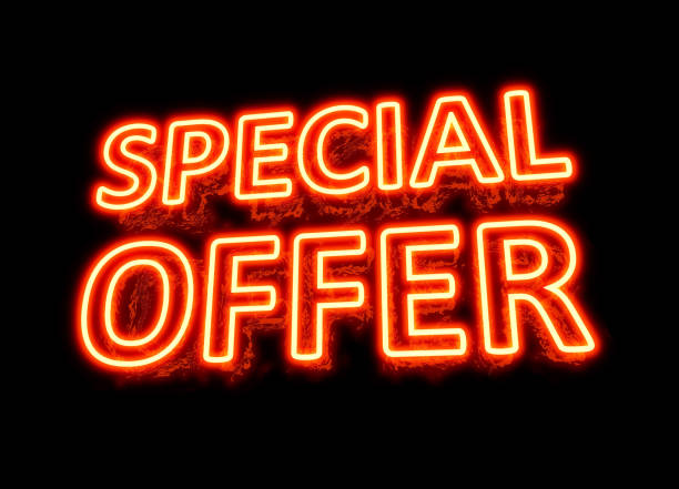 istock Neon Promotion Sign - SPECIAL OFFER - Phrase 1130225869
