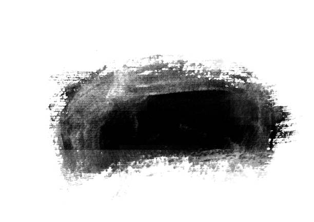 istock Black color graphic patches graphic brush strokes design effect element for background 1130228208
