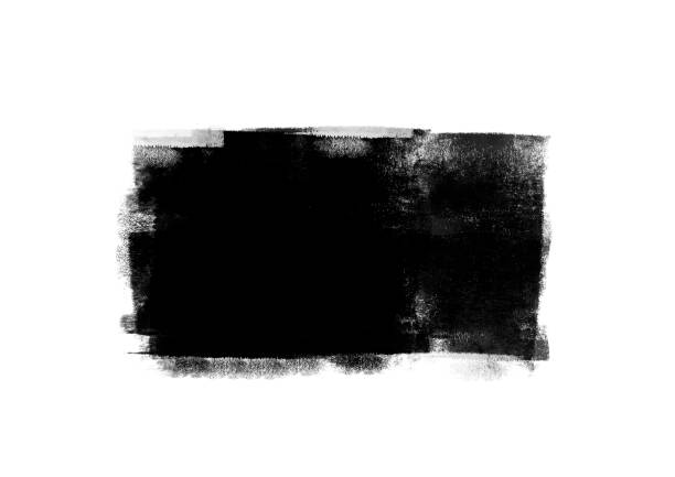 istock Black color graphic patches graphic brush strokes design effect element for background 1130228855