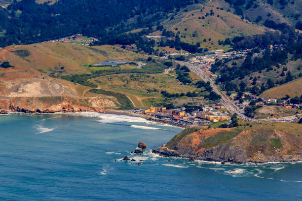 istock Rugged coastal cliffs and Pacifica State Beach in San Mateo County, Northern California, fly from San Francisco, USA 1130229934