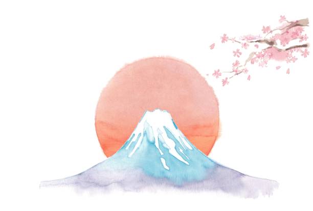 Beautiful Mt. Fuji Beautiful Mt. Fuji
Mt. Fuji in a snow-covered top
Sunrise and cherry tree 雪 stock illustrations