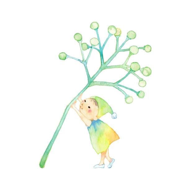 Cute dwarf Cute dwarf
Green plant and dwarf 妖精 stock illustrations