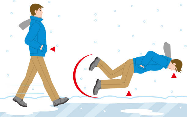 Slipping On Ice Illustrations, Royalty-Free Vector Graphics & Clip Art