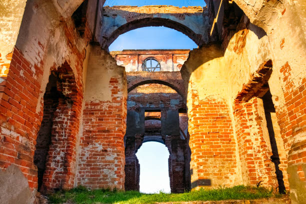 istock The destroyed temple of St. Nicholas. Belarus 1130240677