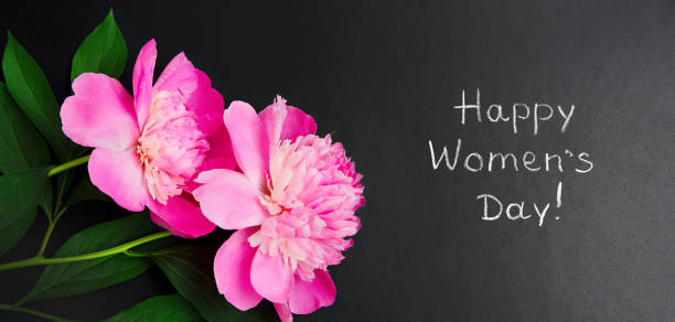 istock Panoramic greeting card Happy Women's Day 1130241851