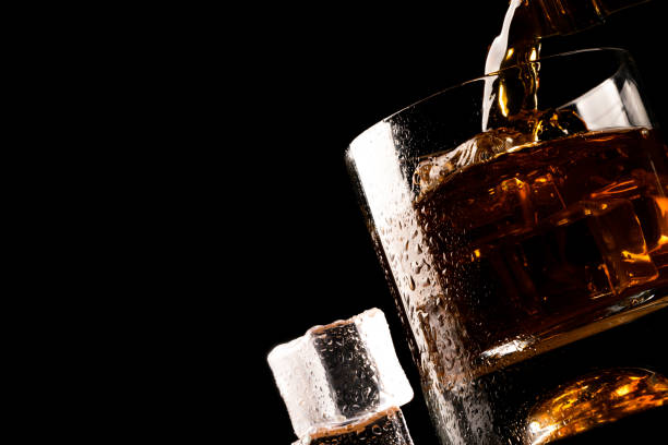 istock whiskey glass and whiskey 1130244182