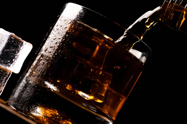 istock whiskey glass and whiskey 1130244204