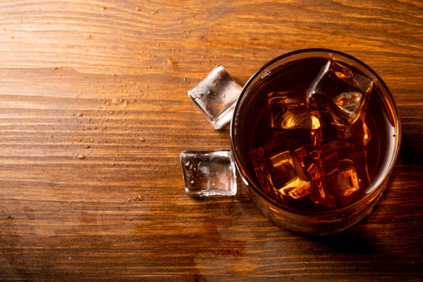 istock whiskey glass and whiskey 1130244352