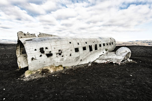 istock Abandoned DC-3 airplane wreckage on Solheimasandur, Iceland 1130245331