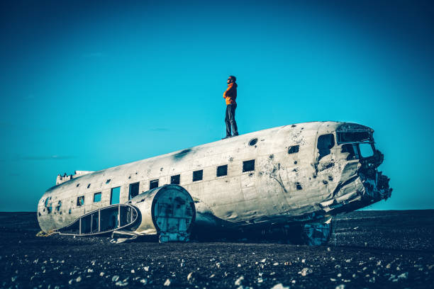 istock Abandoned DC-3 airplane wreckage on Solheimasandur, Iceland 1130245372