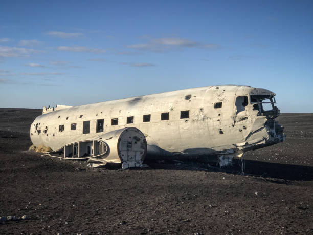istock Abandoned DC-3 airplane wreckage on Solheimasandur, Iceland 1130245394