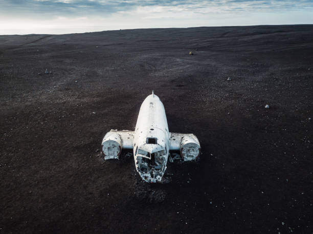 istock Abandoned DC-3 airplane wreckage on Solheimasandur, Iceland 1130245404