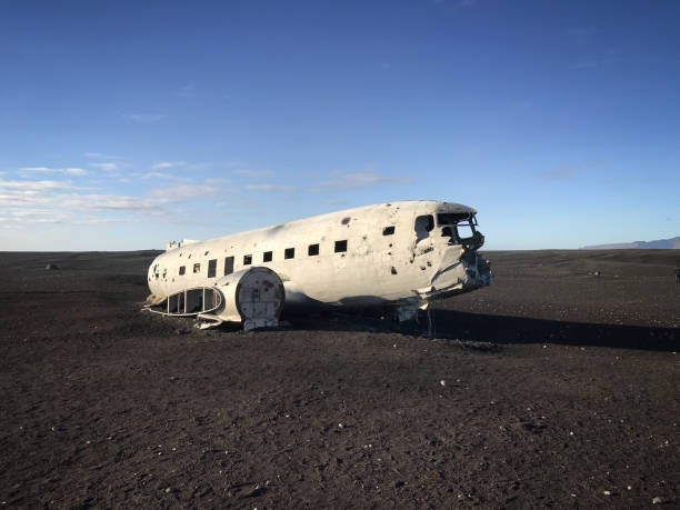istock Abandoned DC-3 airplane wreckage on Solheimasandur, Iceland 1130245407