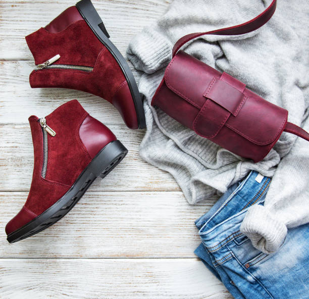 istock Womens clothing, bag , boots 1130245525