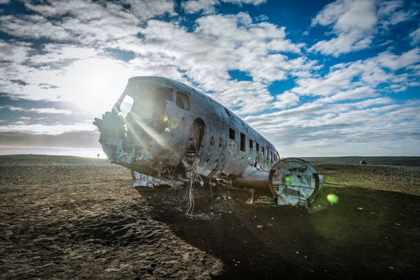 istock Abandoned DC-3 airplane wreckage on Solheimasandur, Iceland 1130245578