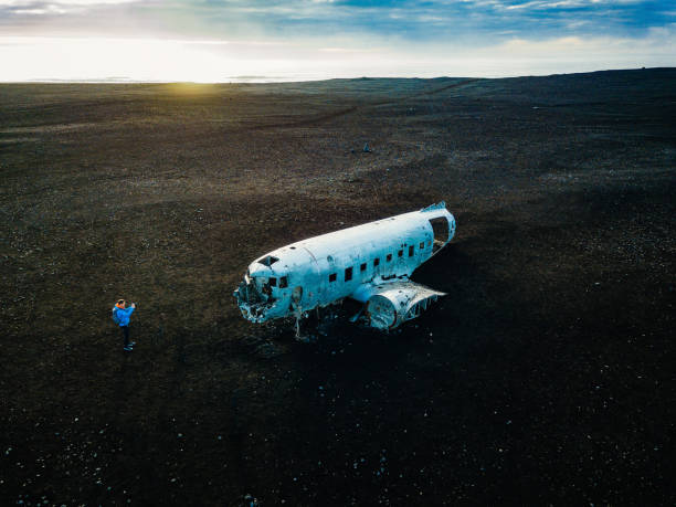 istock Abandoned DC-3 airplane wreckage on Solheimasandur, Iceland 1130245617