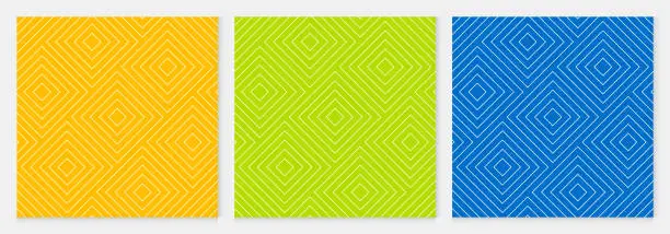 Vector illustration of Background pattern seamless square abstract colorful geometric vector. Summer Background design.