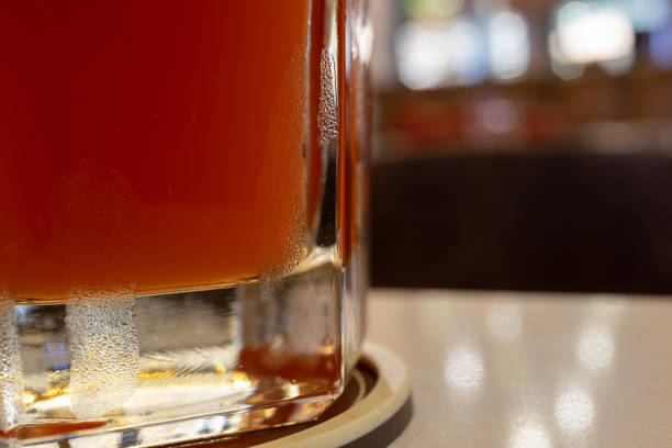 istock Bottom Glass of Rose Beer 1130247929
