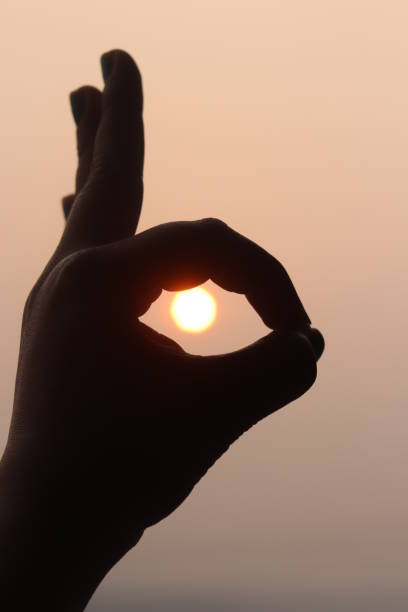 istock Close up big sunset, creative sunset photography, big orange Sun, Dramatic sunset, beautiful scenic view of nature 1130248403