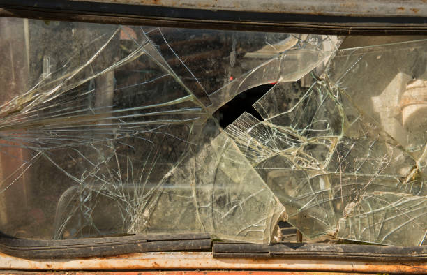 istock Shattered glass from heavy accident 1130249635