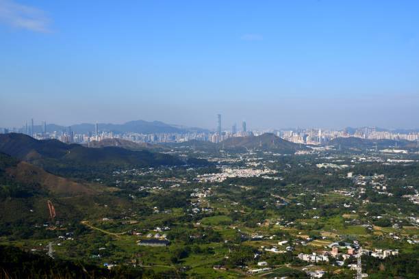 istock Shenzhen skyline view from Kai Kung Leng, Guangdong province, China 1130255471