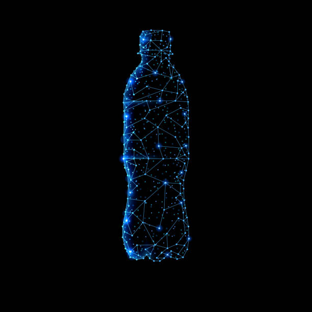 Water bottle yellow background
