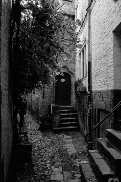 istock Bruges Black and White Streets 1130263172
