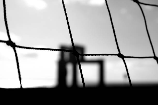 istock Volleyball net on the beach 1130266290