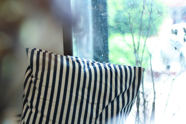 istock Close up detail of Stripe pillow 1130267459