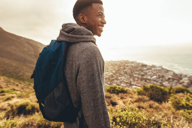 istock Cheerful hiker admiring the view 1130268377