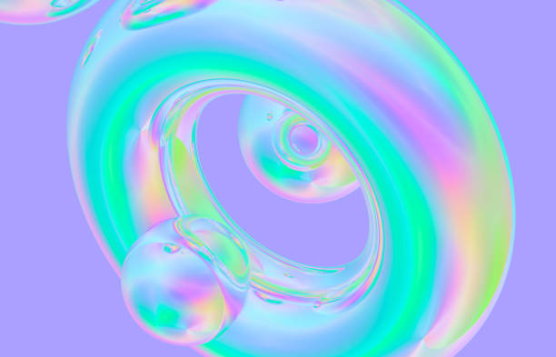 istock Abstract geometric shape crystal background, iridescent texture, faceted gem. 1130271193