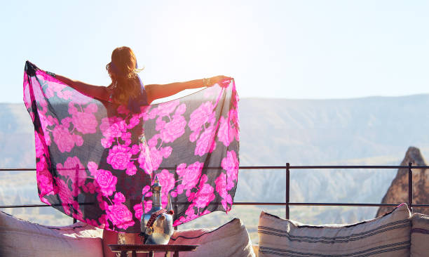 istock Embracing nature on sunset in Cappadocia 1130272520