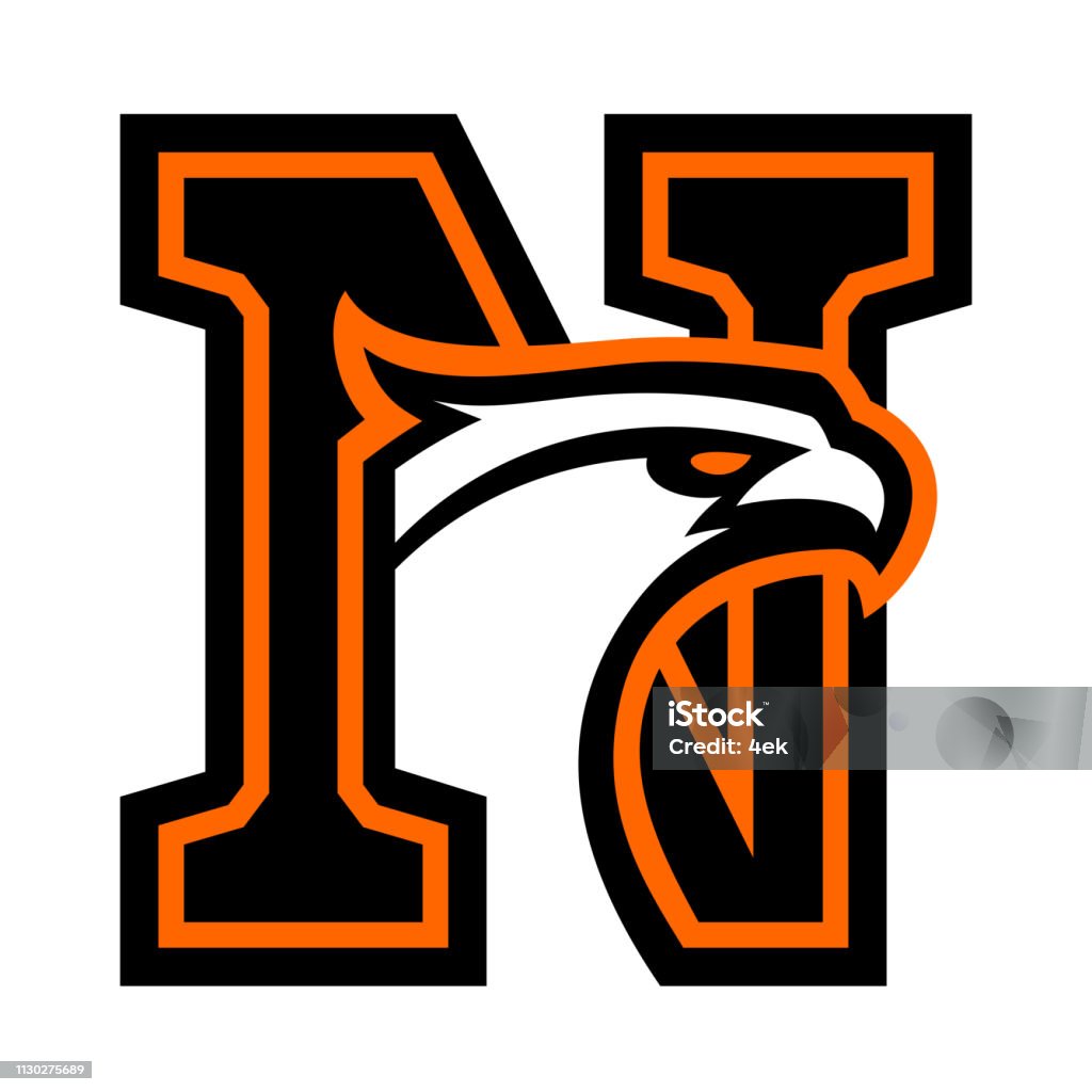 Chữ N Với Logo Đầu Đại Bàng Hình minh họa Sẵn có - Tải xuống Hình ...