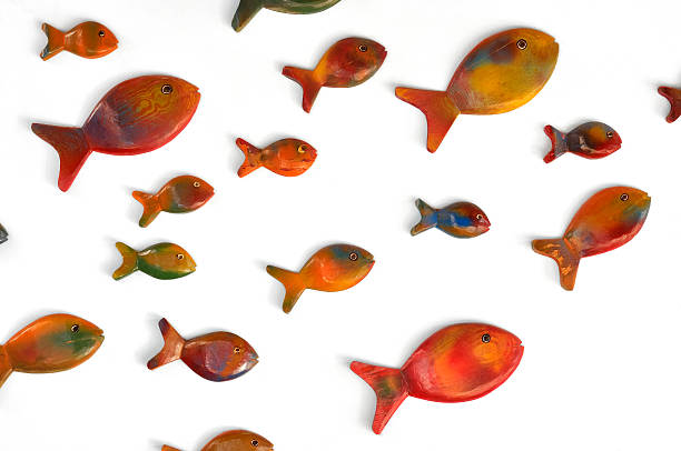istock Fishes are swimming on the wall 113027660