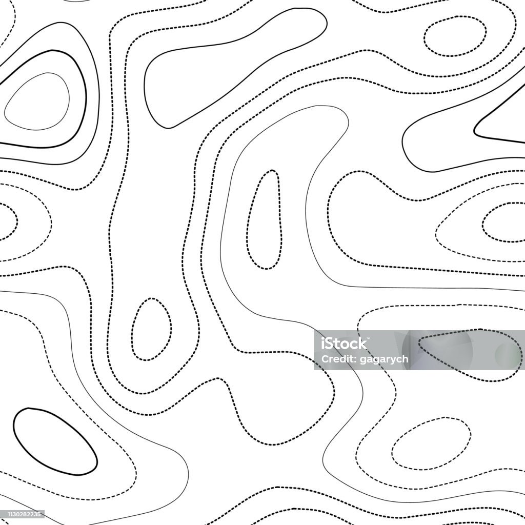 Contour Line Style Contour Lines Stock Illustration - Download Image Now - Abstract ...