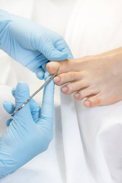 istock Process of pedicure women 1130282986