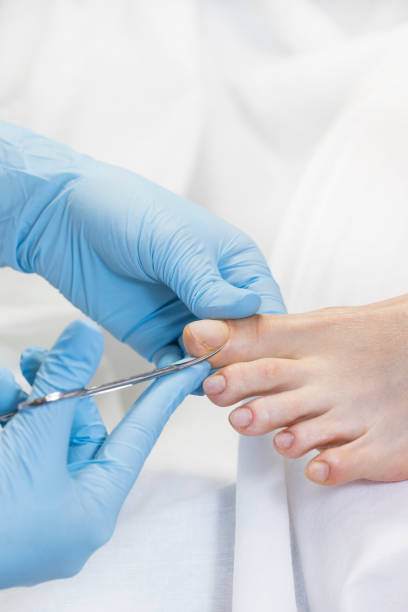 istock Process of pedicure women 1130282990