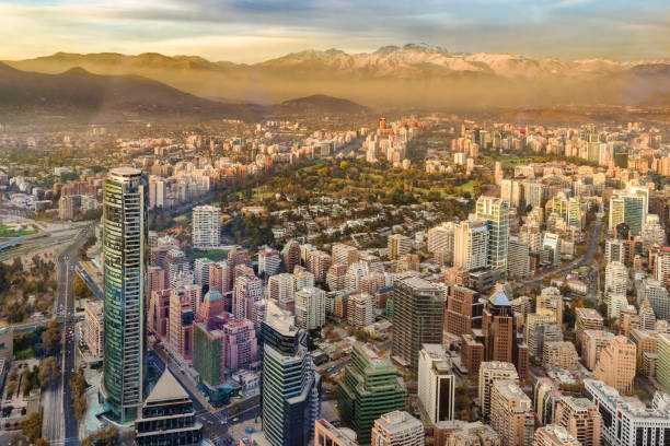 istock Santiago de Chile Aerial View from San Cristobal Hill 1130283861